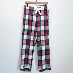 Victoria's Secret Christmas Tartan Plaid Holiday Wide Leg Flannel Pajama Pants
